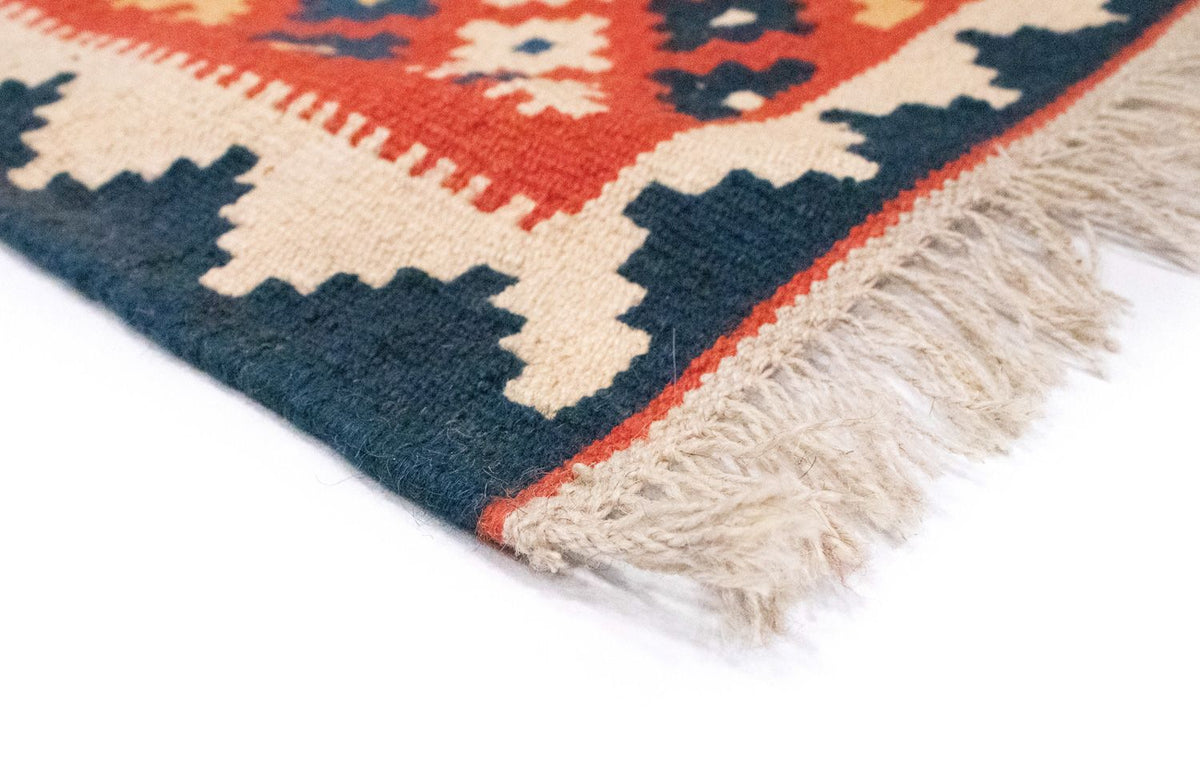 Dywan Kelim - Orientalny - 98 x 65 cm - pomarańczowy