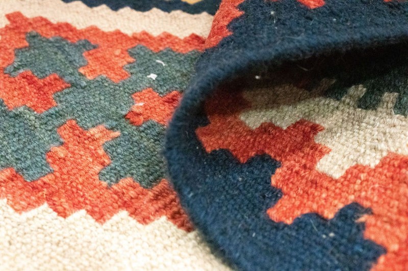 Dywan Kelim - Orientalny - 95 x 65 cm - pomarańczowy