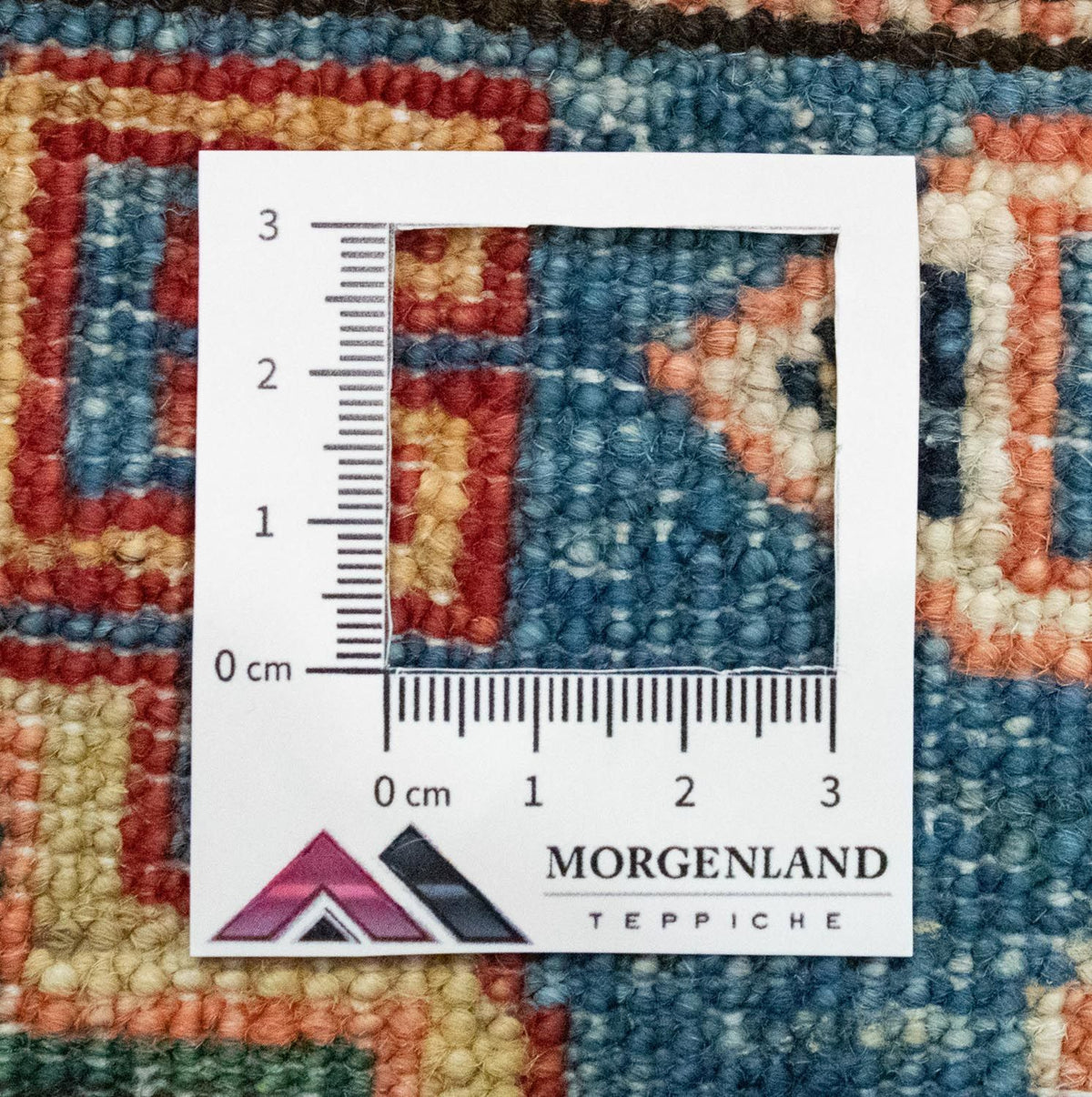 Biegacz Dywan Ziegler - Kazak - 212 x 79 cm - niebieski