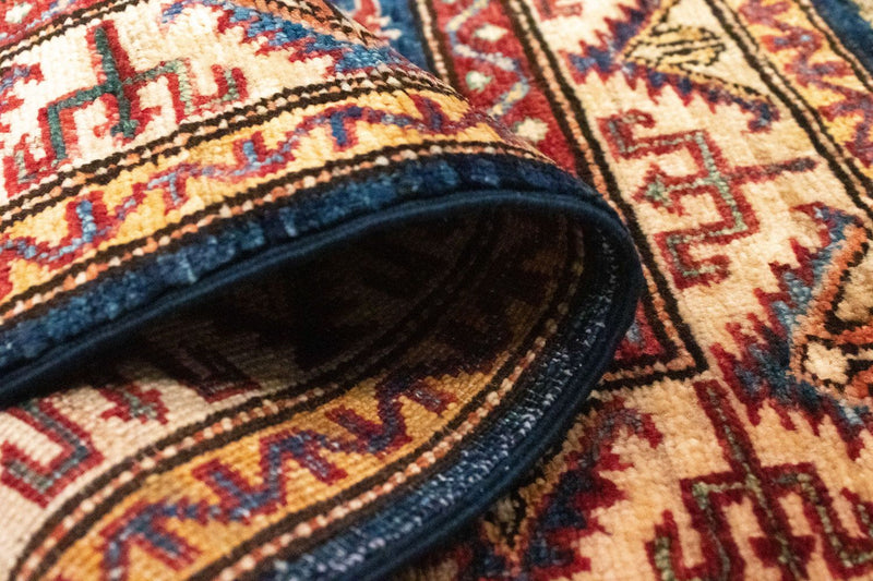 Dywan Ziegler - Kazak - 89 x 56 cm - niebieski