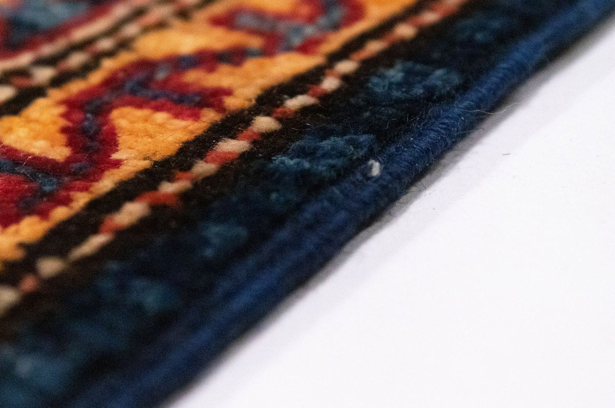 Dywan Ziegler - Kazak - 90 x 58 cm - niebieski