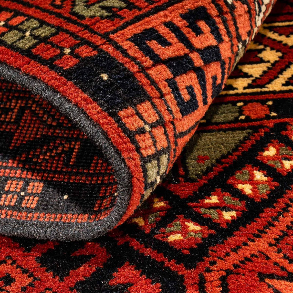 Dywan afgański - 174 x 118 cm - rdza