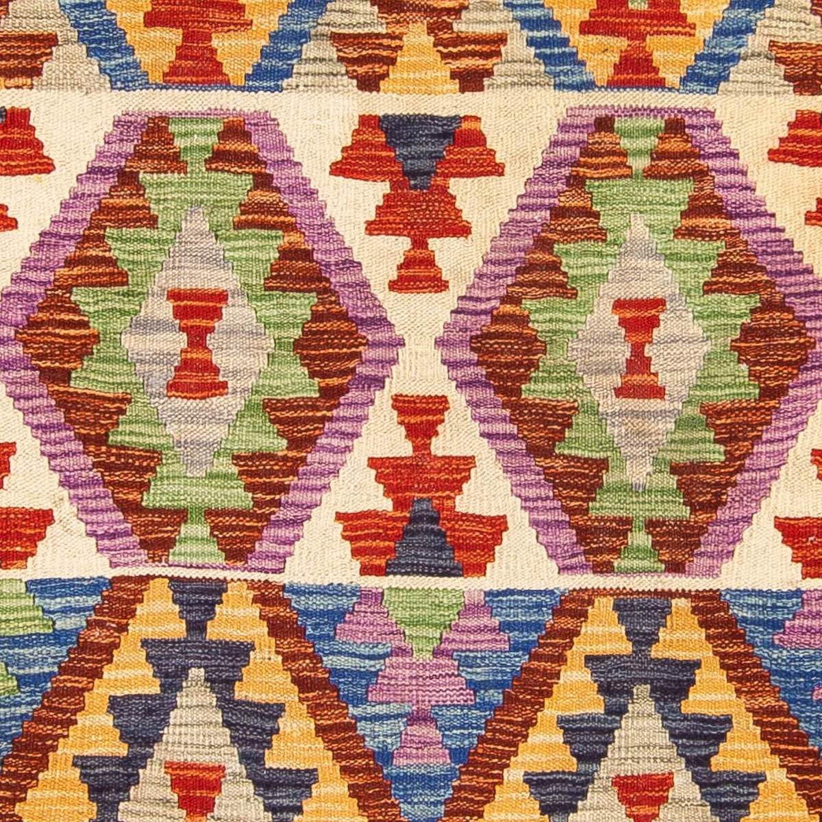 Biegacz Dywan Kelim - Splash - 305 x 81 cm - beżowy