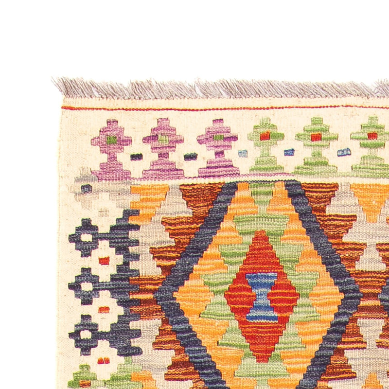 Biegacz Dywan Kelim - Splash - 305 x 81 cm - beżowy