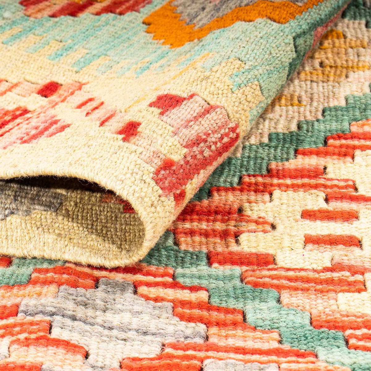 Dywan Kelim - Splash - 161 x 105 cm - wielokolorowy