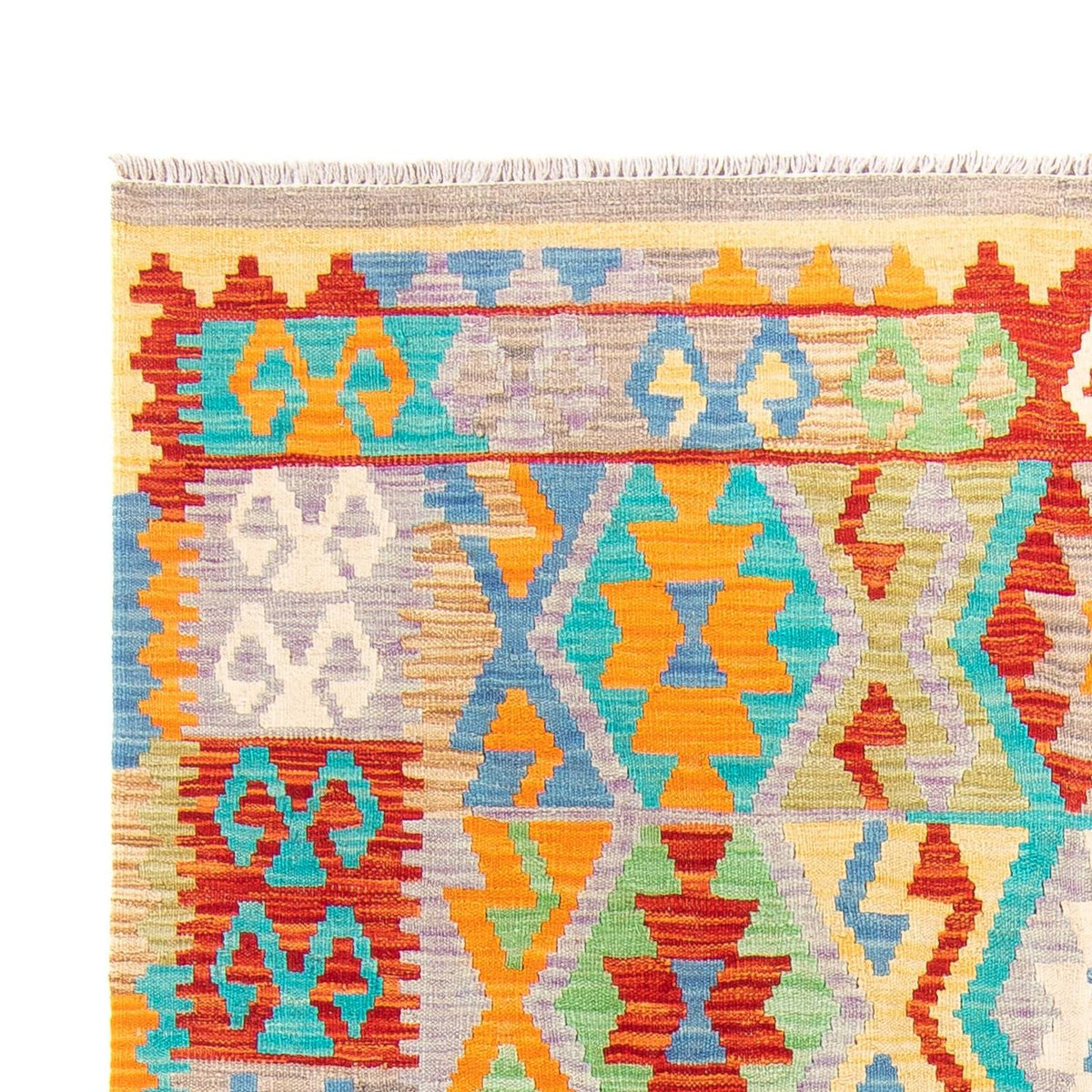 Dywan Kelim - Splash - 203 x 152 cm - wielokolorowy