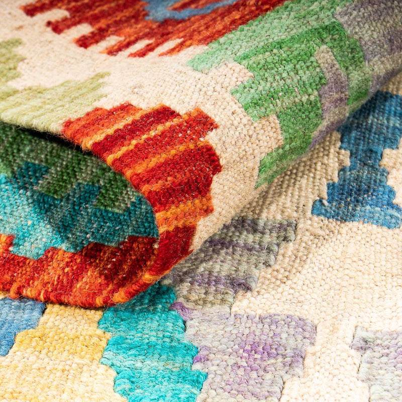 Dywan Kelim - Splash - 203 x 152 cm - wielokolorowy