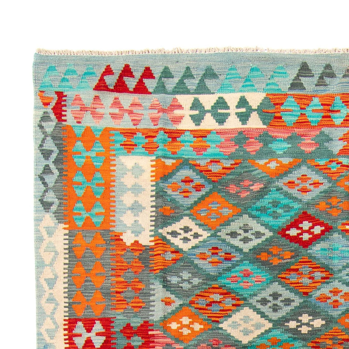 Dywan Kelim - Splash - 305 x 202 cm - wielokolorowy