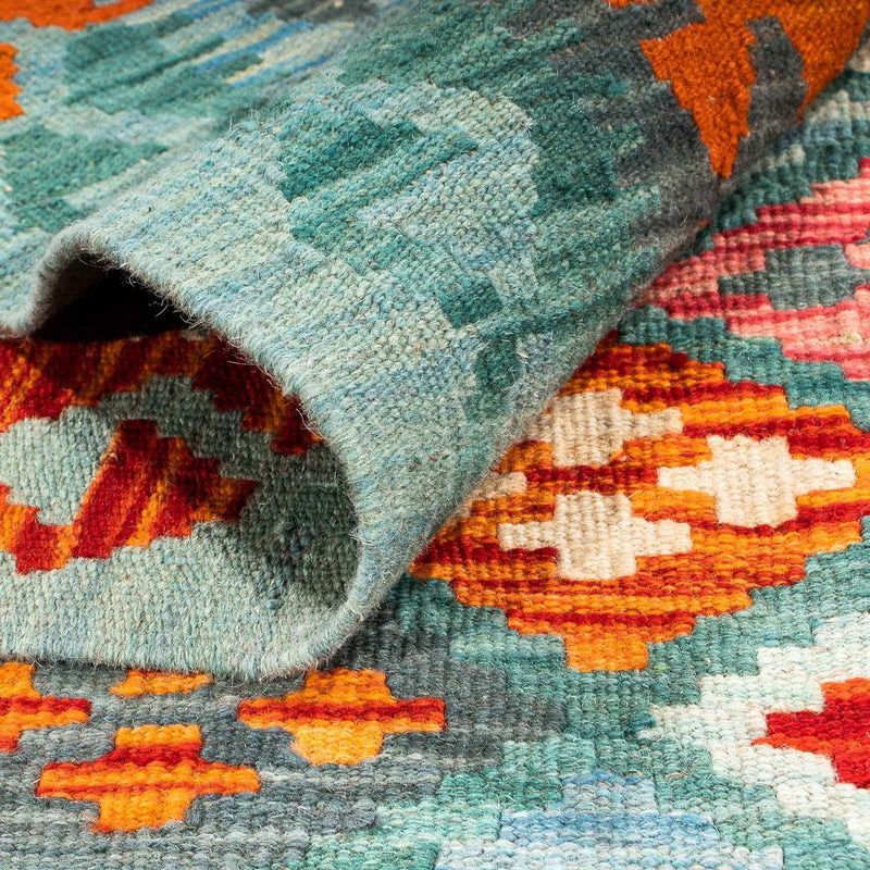 Dywan Kelim - Splash - 305 x 202 cm - wielokolorowy