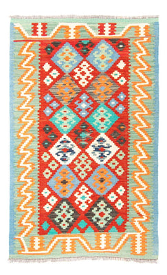 Dywan Kelim - Splash - 154 x 99 cm - ciemna czerwień