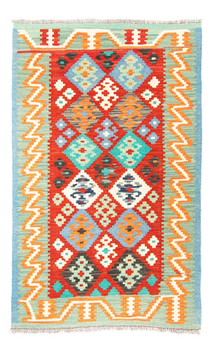 Dywan Kelim - Splash - 154 x 99 cm - ciemna czerwień