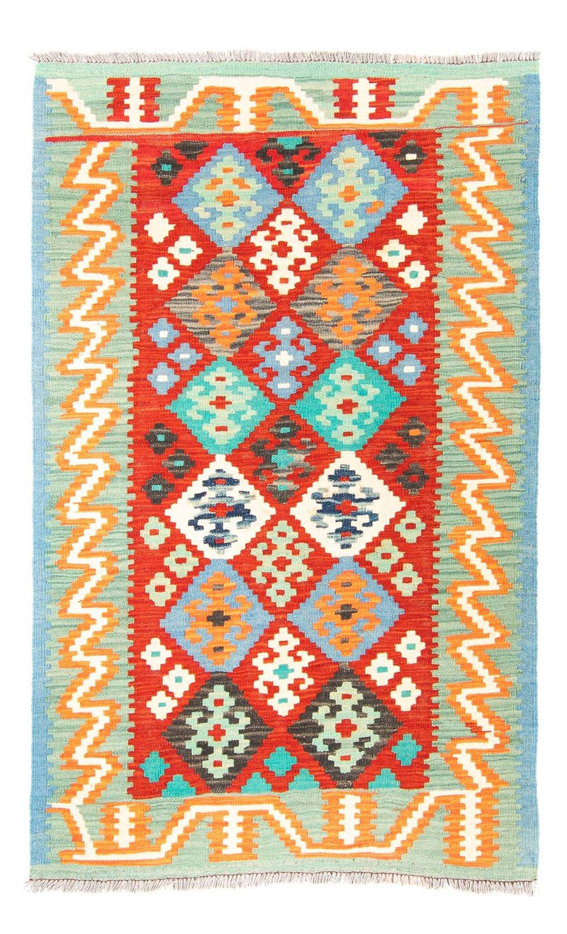 Dywan Kelim - Splash - 154 x 99 cm - ciemna czerwień