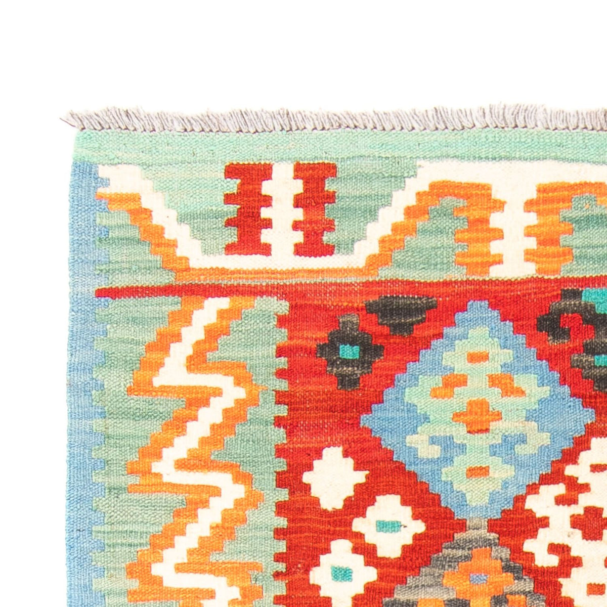 Dywan Kelim - Splash - 154 x 99 cm - ciemna czerwień