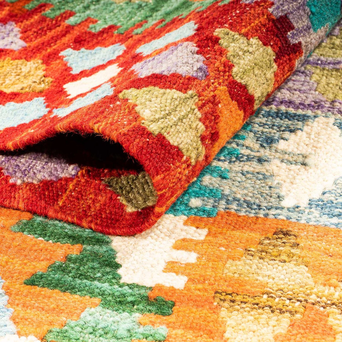 Dywan Kelim - Splash - 154 x 102 cm - rdza