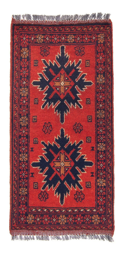 Khal Mohammadi Dywan 49x98cm - Dywan orientalny - ciemna czerwień