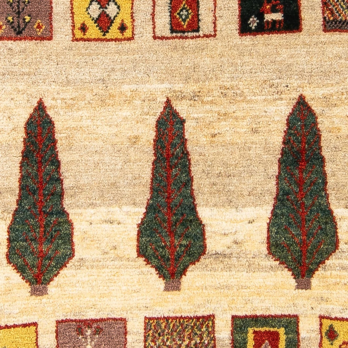 Dywan Gabbeh - Loribaft Perski - 150 x 106 cm - beżowy