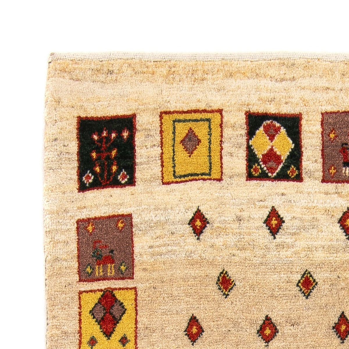 Dywan Gabbeh - Loribaft Perski - 150 x 106 cm - beżowy