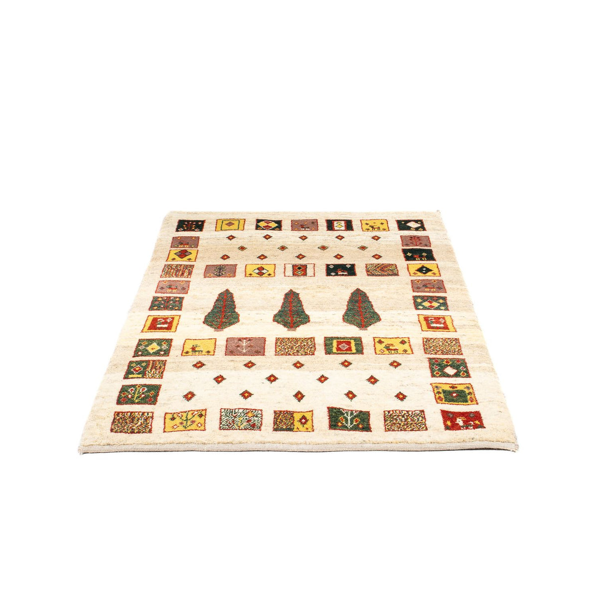 Dywan Gabbeh - Loribaft Perski - 150 x 106 cm - beżowy