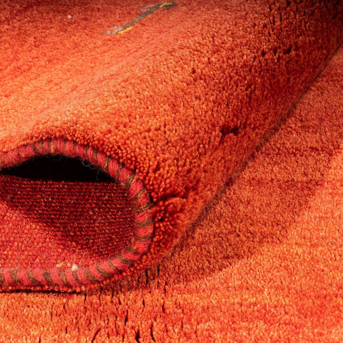 Dywan Gabbeh - Loribaft Perski - 182 x 130 cm - ciemna czerwień