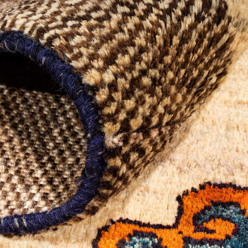 Dywan Gabbeh - perski - 192 x 128 cm - beżowy