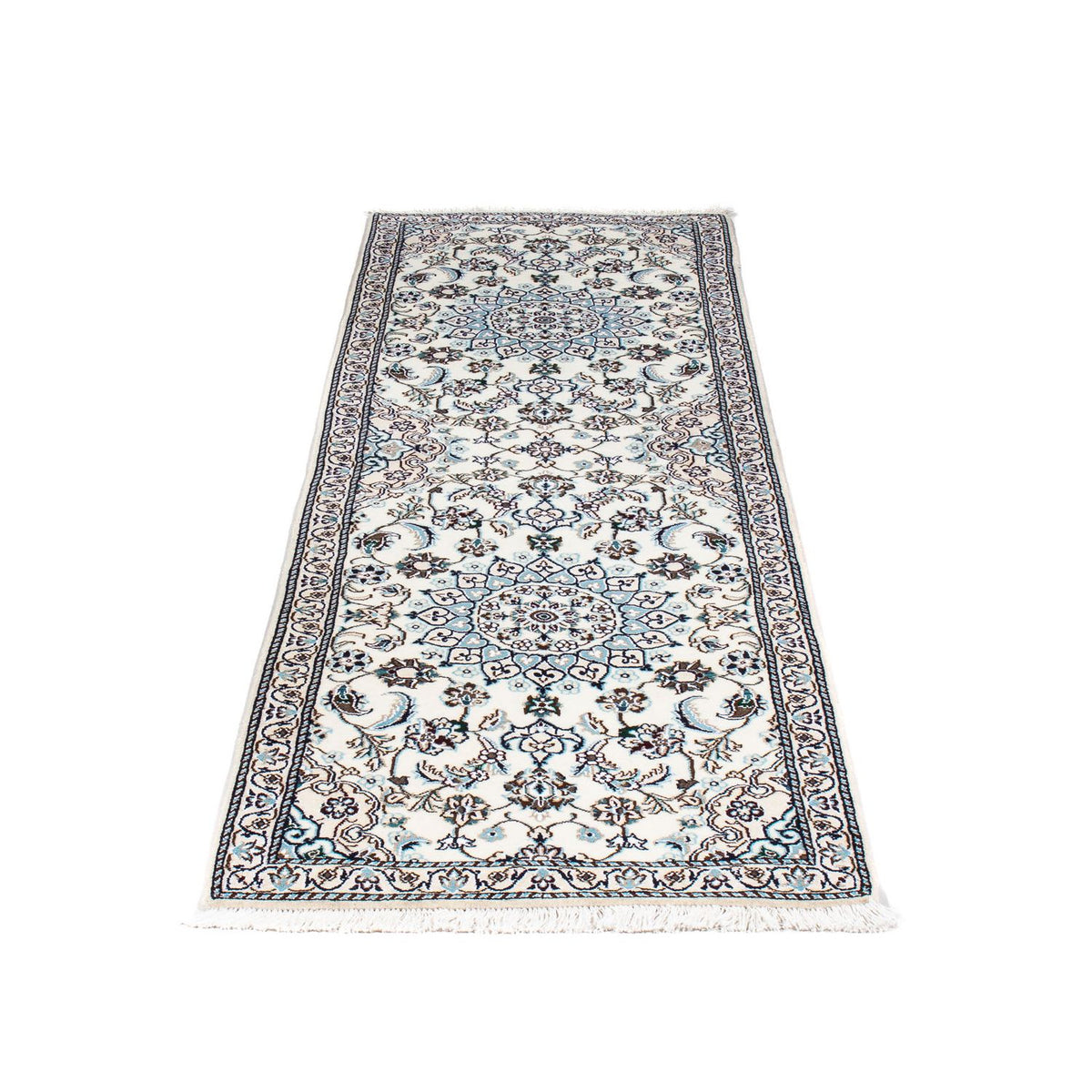 Biegacz Dywan perski - Nain - Królewski - 196 x 63 cm - beżowy