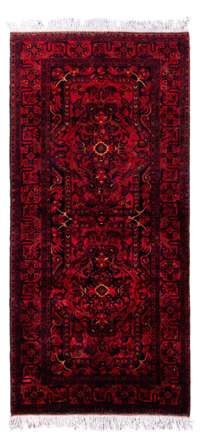 Khal Mohammadi Dywan 102x203cm - Dywan orientalny - ciemna czerwień
