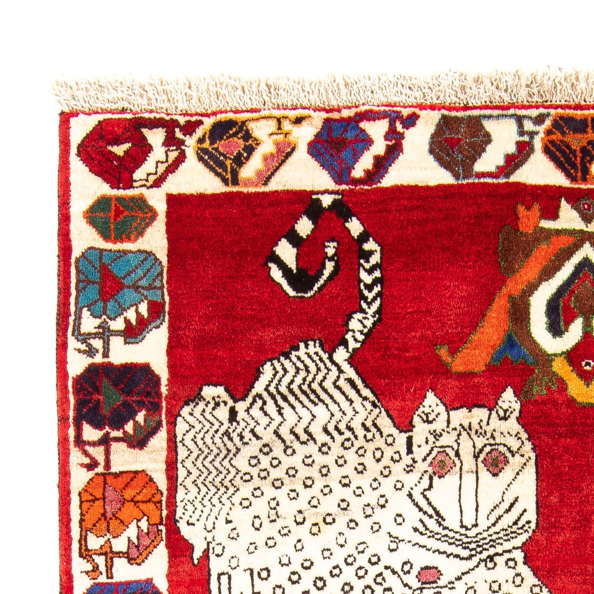 Perski dywan - Nomadyczny - 204 x 135 cm - ciemna czerwień