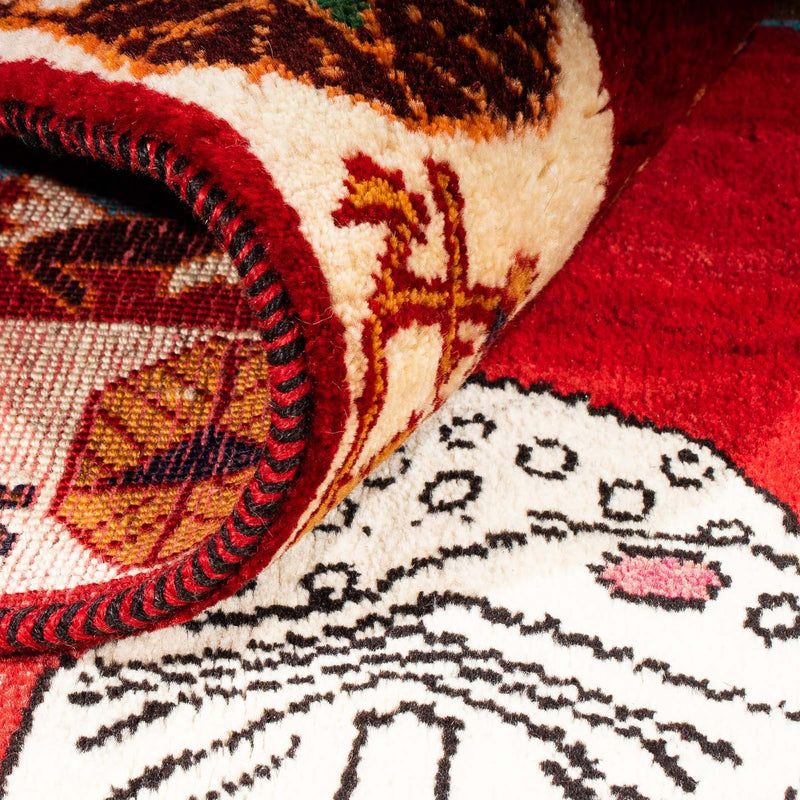 Perski dywan - Nomadyczny - 204 x 135 cm - ciemna czerwień