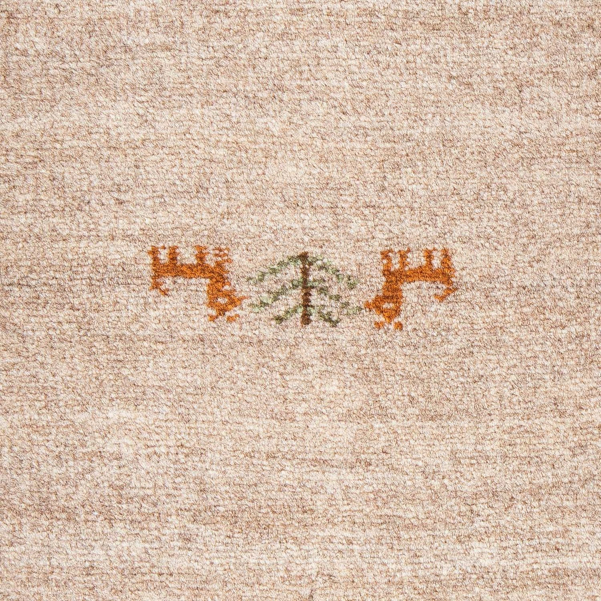 Dywan Gabbeh - Loribaft Perski - 60 x 40 cm - jasna mocca