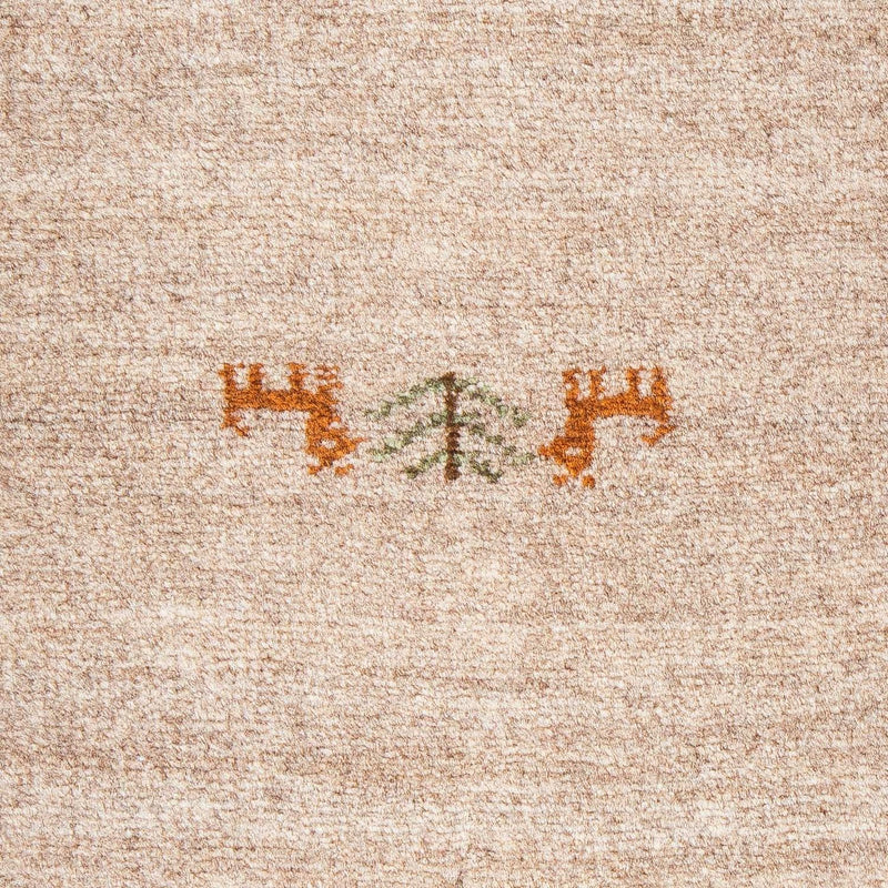 Dywan Gabbeh - Loribaft Perski - 60 x 40 cm - jasna mocca