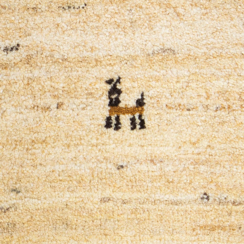 Dywan Gabbeh - Loribaft Perski - 60 x 40 cm - beżowy