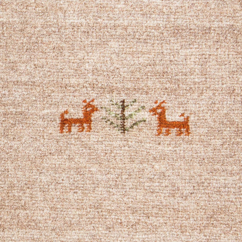 Dywan Gabbeh - Loribaft Perski - 60 x 40 cm - jasna mocca