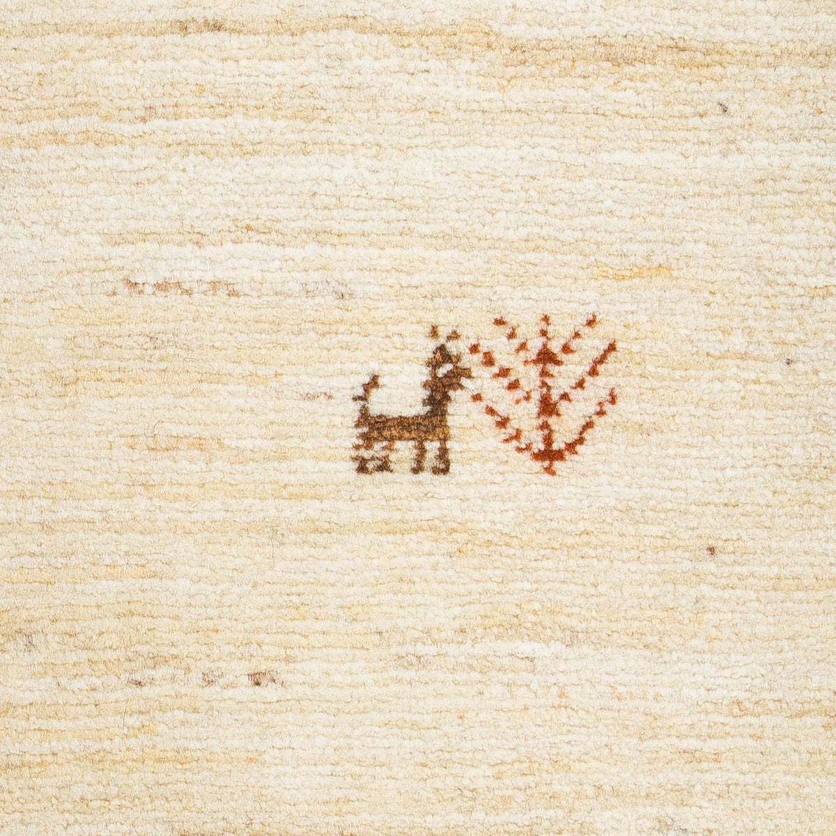 Dywan Gabbeh - Loribaft Perski - 60 x 40 cm - beżowy