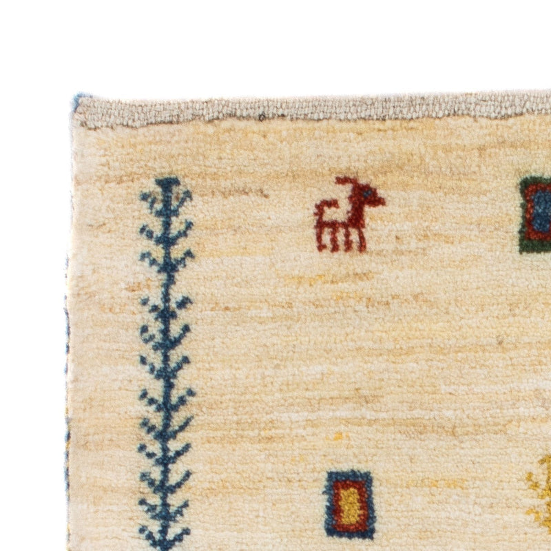 Dywan Gabbeh - Loribaft Perski - 87 x 51 cm - beżowy