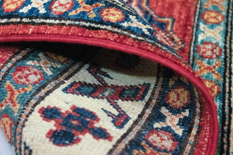 Dywan Ziegler - Kazak - 88 x 62 cm - czerwony