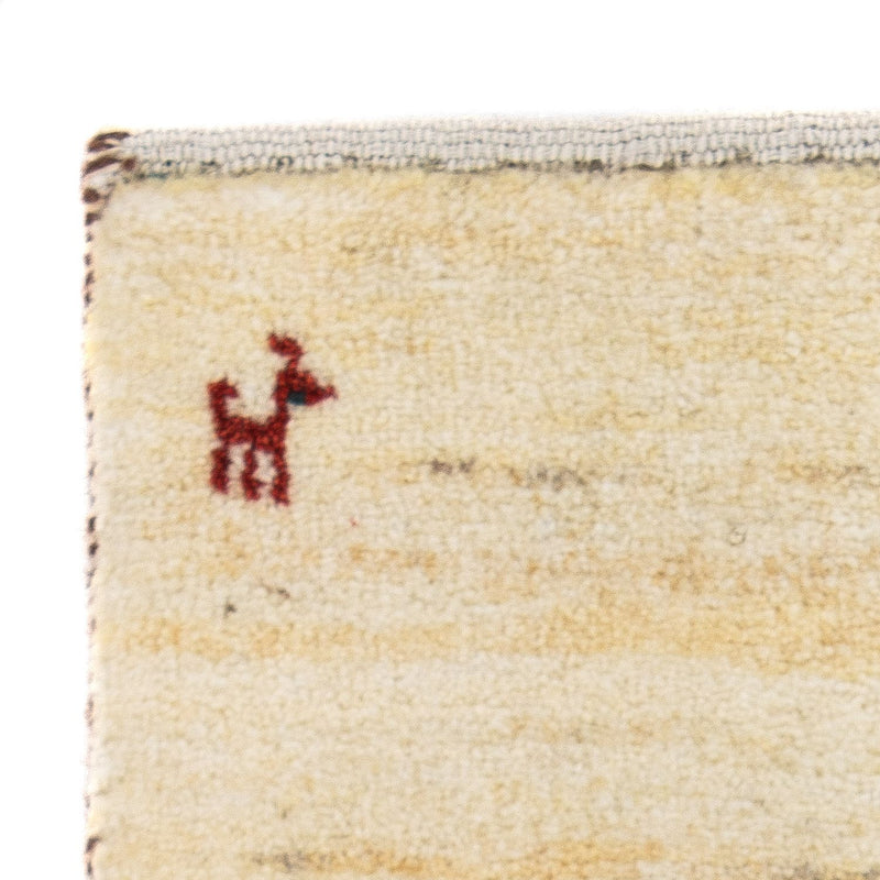 Dywan Gabbeh - Loribaft Perski - 60 x 40 cm - beżowy