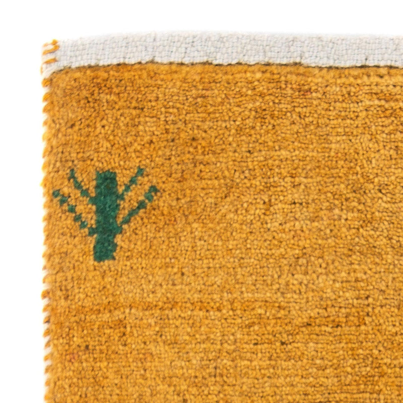 Dywan Gabbeh - Loribaft Perski - 60 x 40 cm - pomarańczowy