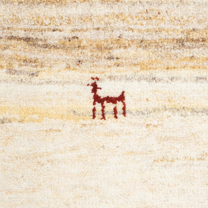 Dywan Gabbeh - perski - 60 x 40 cm - beżowy