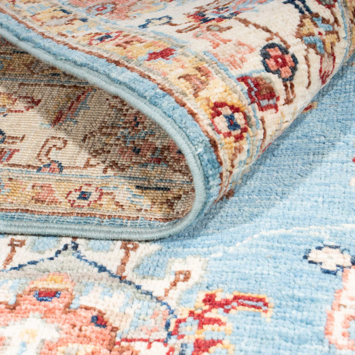 Dywan Zieglera - 186 x 123 cm - jasnoniebieski