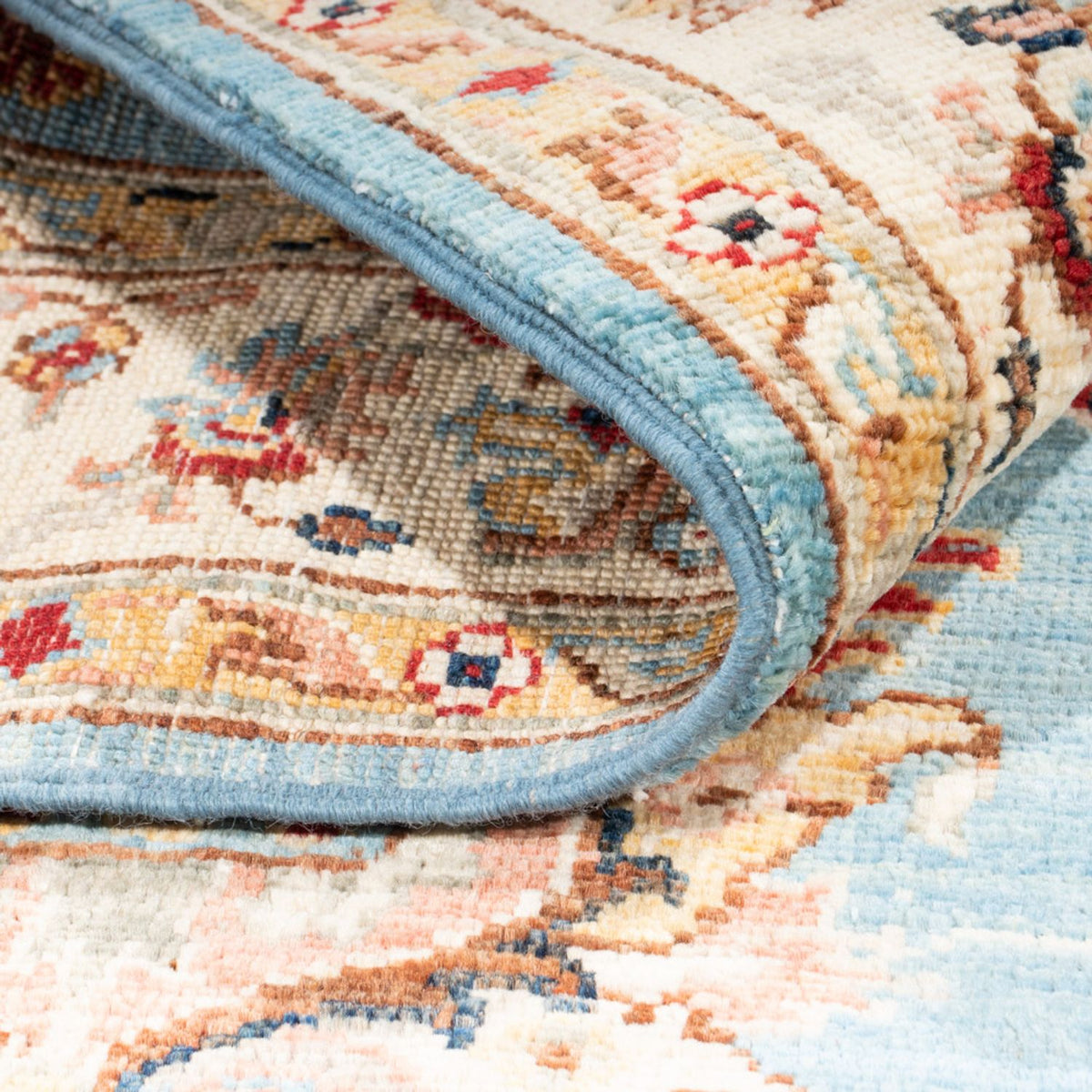 Dywan Zieglera - 161 x 104 cm - jasnoniebieski