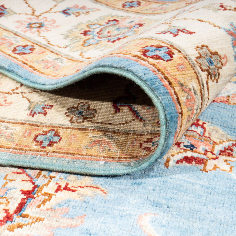 Dywan Zieglera - 204 x 153 cm - jasnoniebieski