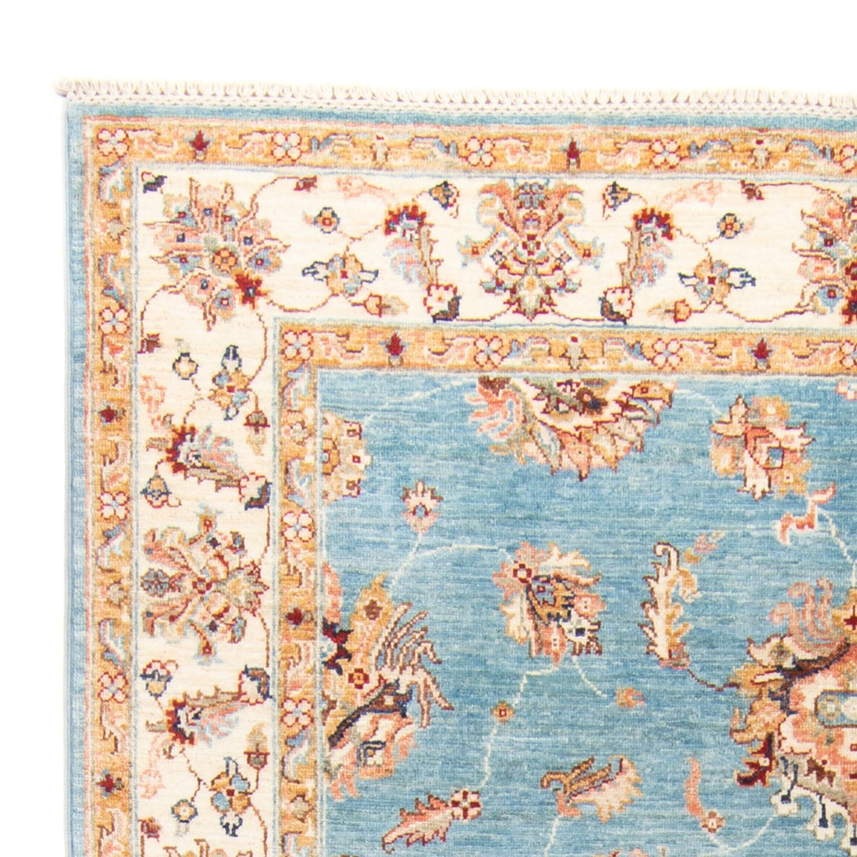 Dywan Zieglera - 214 x 154 cm - jasnoniebieski