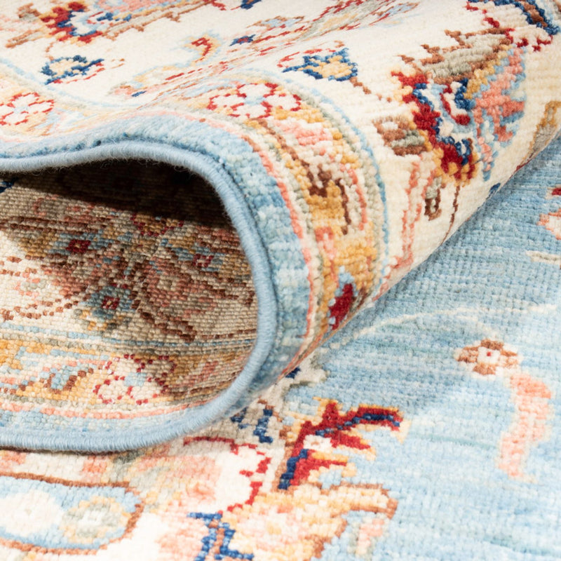 Dywan Zieglera - 214 x 154 cm - jasnoniebieski