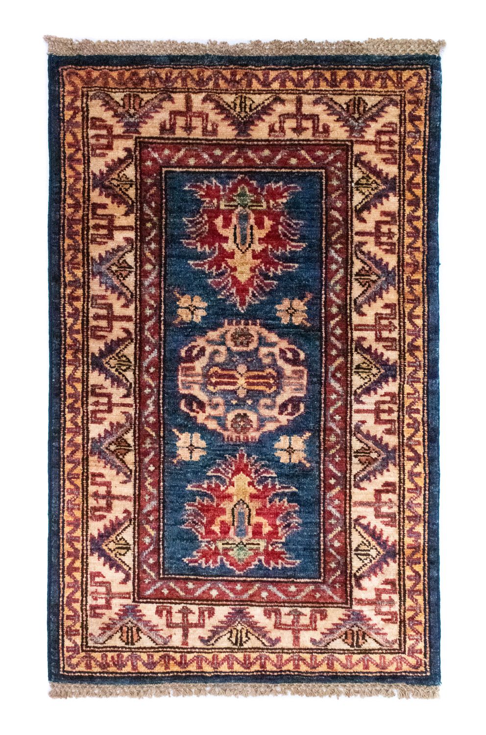 Dywan Ziegler - Kazak - 97 x 61 cm - niebieski