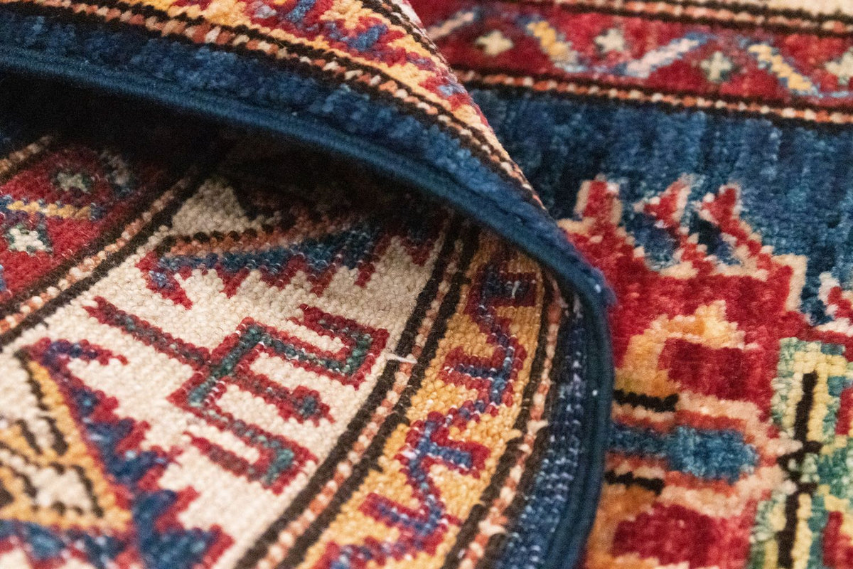 Dywan Ziegler - Kazak - 97 x 61 cm - niebieski