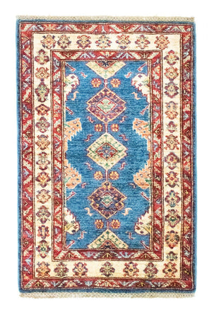 Dywan Ziegler - Kazak - 97 x 65 cm - niebieski