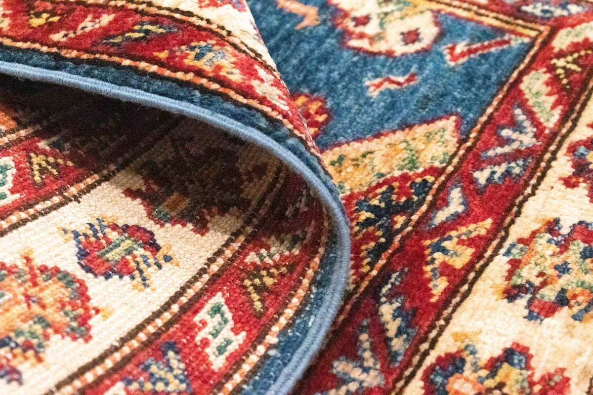 Dywan Ziegler - Kazak - 97 x 65 cm - niebieski