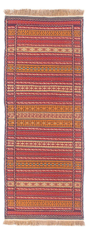 Biegacz Dywan Kelim - Orientalny - 200 x 70 cm - wielokolorowy