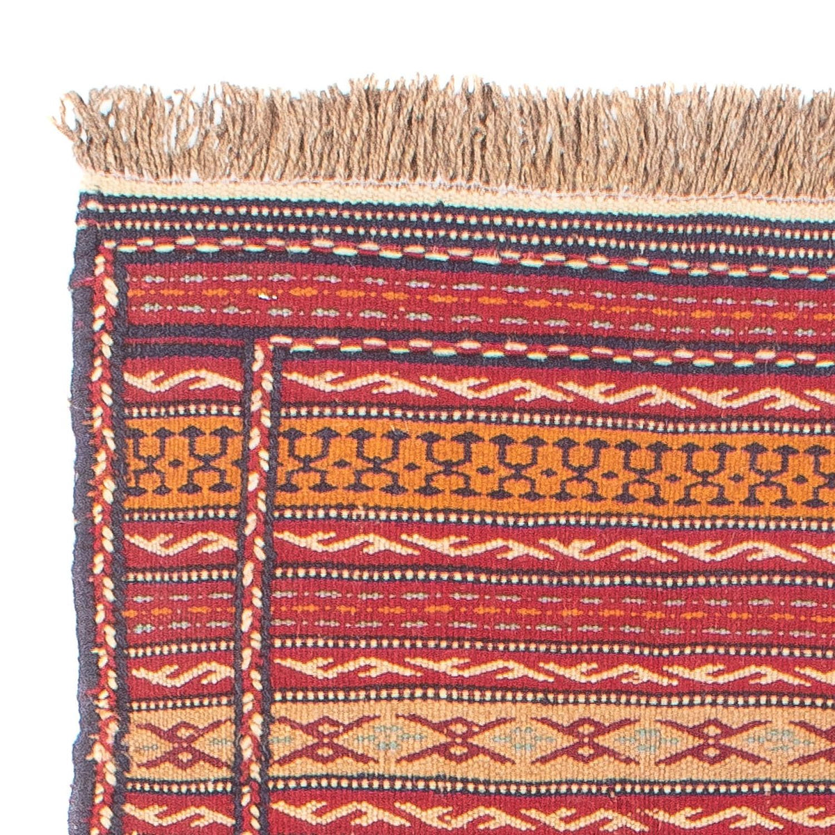 Biegacz Dywan Kelim - Orientalny - 200 x 70 cm - wielokolorowy