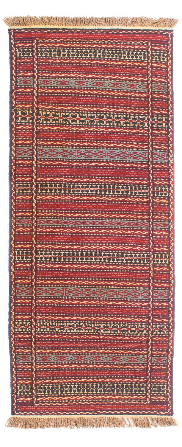 Biegacz Dywan Kelim - Orientalny - 200 x 72 cm - wielokolorowy